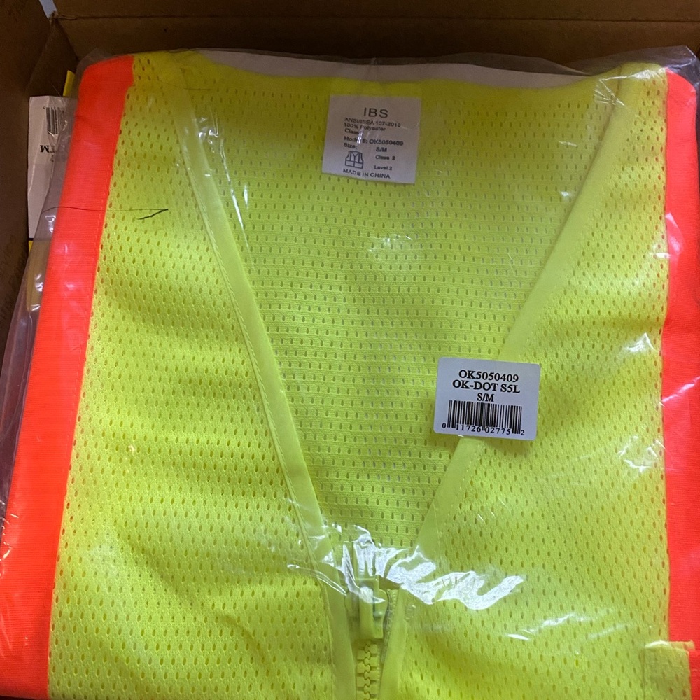 Neon Yellow and Orange Safety Vest
